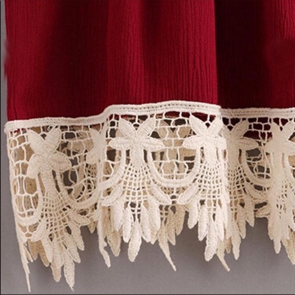 Red Wine Tasseled Tank - Picture 3 of 3